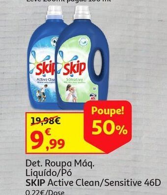 Auchan Det. roupa máq. liquído skip promoção