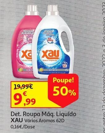 Auchan Det. roupa máq. liquído xau promoção
