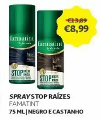 Spray Stop Raízes Famatint 75ml/Negro e Castanho