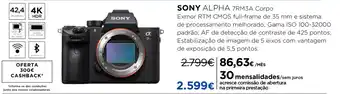 El Corte Inglés Sony Alpha 7RM3A Corpo promoção