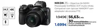 El Corte Inglés Nikon Z5 + Objectiva 24-50mm promoção