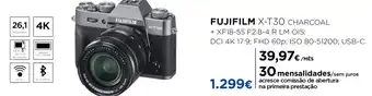 El Corte Inglés Fujifilm X-T30 Charcoal promoção