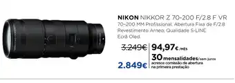El Corte Inglés Nikon Nikkor Z 70-200 F/2.8 F VR 70-200mm promoção