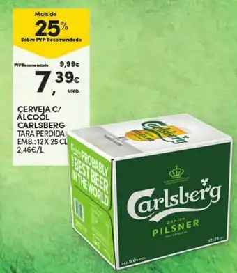 Cerveja c/ Alccol Carlsberg 12 x 25cl