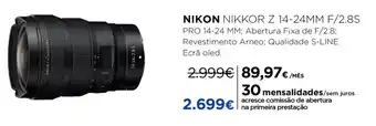 Nikon Nikkor Z 14-24mm F/2.8S Pro 14-24mm