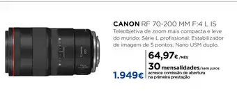El Corte Inglés Canon RF 70-200mm promoção