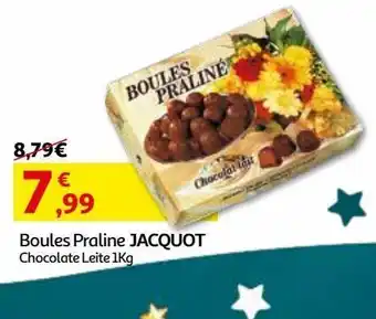 Auchan Boules praline jacquot chocol.leite 1 kg promoção
