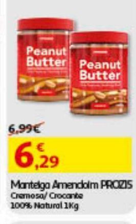 Auchan Manteiga amendoim prozis promoção