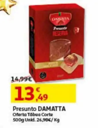 Auchan Presunto damatta oferta tábua corte 500 g promoção