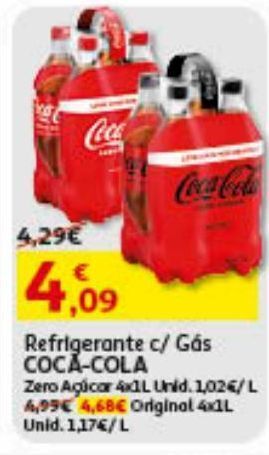 Auchan Refrigerante c/gás coca-cola promoção