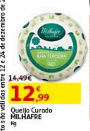 Auchan Queijo curado milhafre kg promoção