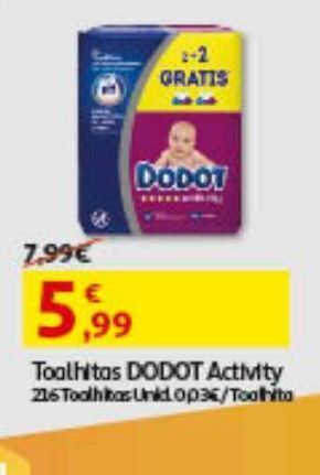 Auchan Toalhitas dodot activity 216 un promoção