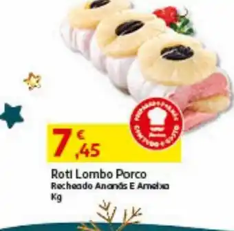 Auchan Roti lombo porco recheado ananas e ameixa kg promoção