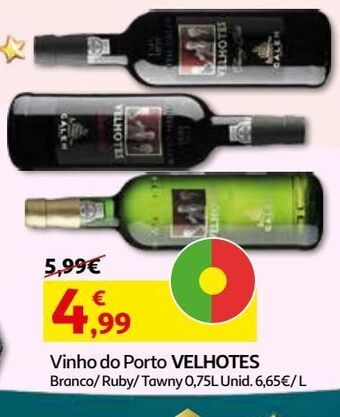 Auchan Vinho do porto velhotes promoção