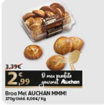 Auchan Broa mel auchan mmm! 370 gr promoção