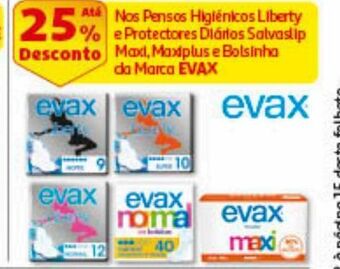 Auchan Pensos higiénicos evax promoção
