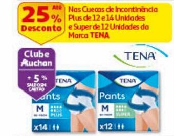 Auchan Cuecas incontinência tena promoção
