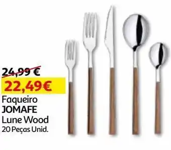 Auchan Faqueiro lune wood jomafe 20 peças 11002002 promoção