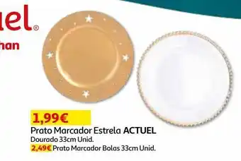 Prato marcador estrela actuel