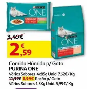 Auchan Comida húmida p/ gato purina one promoção