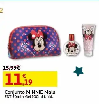Auchan Conjunto minnie mala edt 50ml+gel 100ml promoção