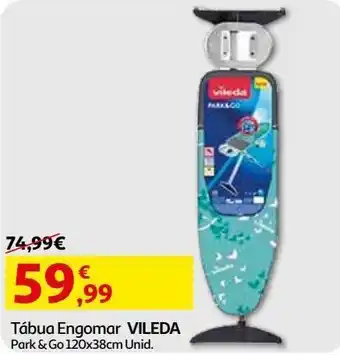 Tábua engomar vileda park & go 120x38