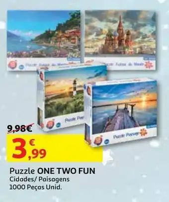 Auchan Puzzle cidades one two fun promoção