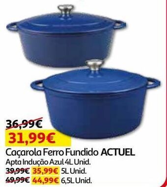 Auchan Caçarola ferro fundido actuel promoção
