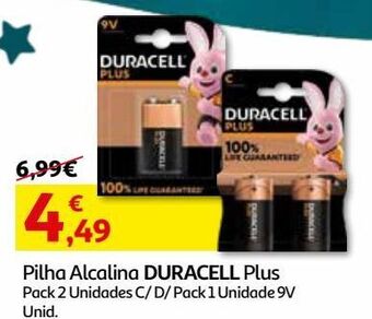 Auchan Pilha alcalina duracell promoção