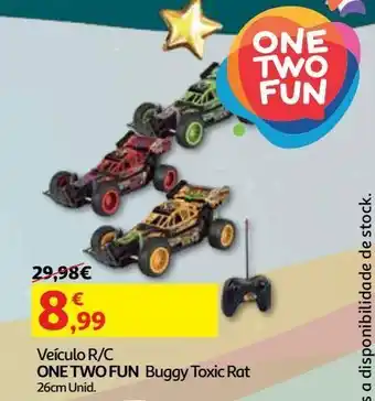 Auchan Veiculo r/c one two fun buggy toxic rat 26cm promoção