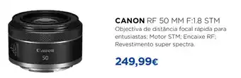 El Corte Inglés Canon RF 50mm F:1.8 STM promoção