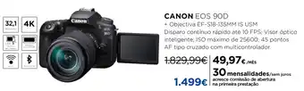El Corte Inglés Canon EOS 90D promoção