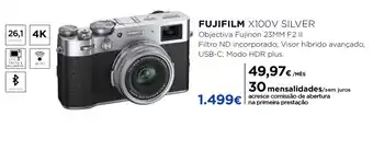 El Corte Inglés Fujifilm X100V Silver promoção