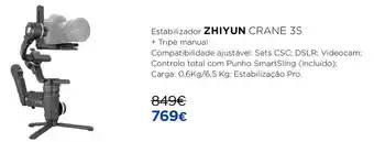Estabilizador Zhiyun Crane 3S