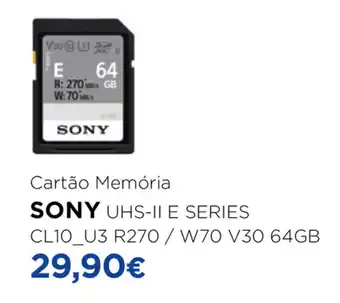 El Corte Inglés Cartão Memória Sony UHS-II promoção