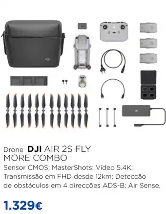 El Corte Inglés Drone DJI Air 2S Fly More Combo promoção