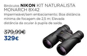 Binóculos Nikon Kit Naturalista Monarch 8x42