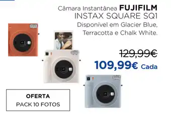 El Corte Inglés Cãmara Instantânea Fujifilm Instax Square SQ1 promoção