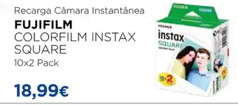 El Corte Inglés Fujifilm Colorfilm Instax Aquare 10x2 Pack promoção