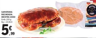 Sapateira Recheada Mestre Joao 250g