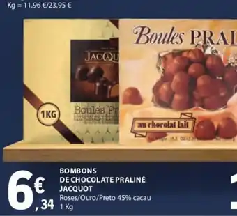 E.Leclerc Bombons de Chocolate Praline Jacquot 1kg promoção