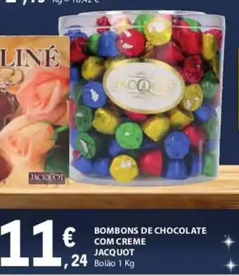 E.Leclerc Bombons de Chocolate com creme Jacquot 1kg promoção