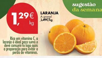 Pingo Doce Laranja a granel promoção