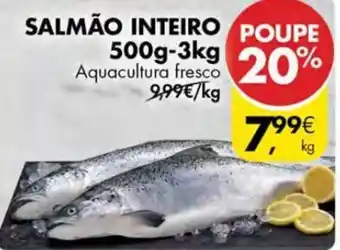 Pingo Doce Salmao Inteiro 500g-3kg promoção