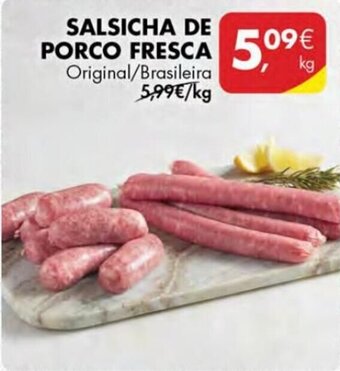Pingo Doce Salsicha de Porco fresca 1kg promoção