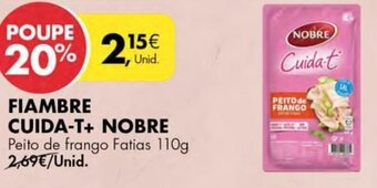 Pingo Doce Fiambre Cuida T+ Nobre 110g promoção