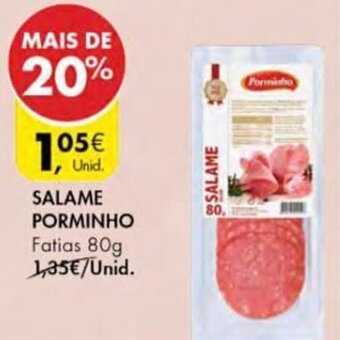 Pingo Doce Salame Porminho 80g promoção