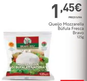 Queijo Mozzarella Búfula Fresca Bravo 125g