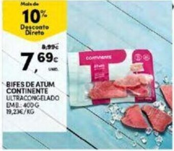 Continente Bifes de Atum Continente 400g promoção