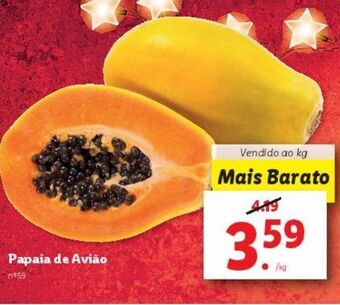 Lidl Mamão promoção